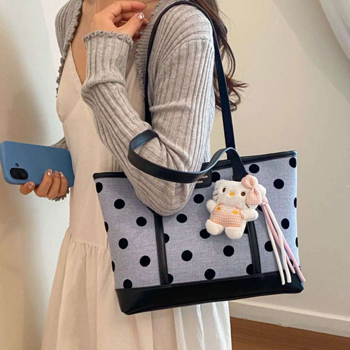 Polka Dot Shoulder Bag