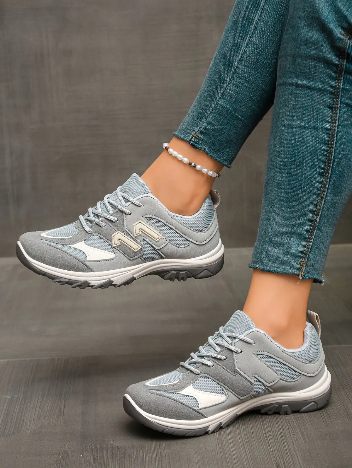 Contrast Lace Up Athletic