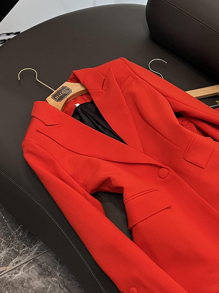 Red blazer/suit set