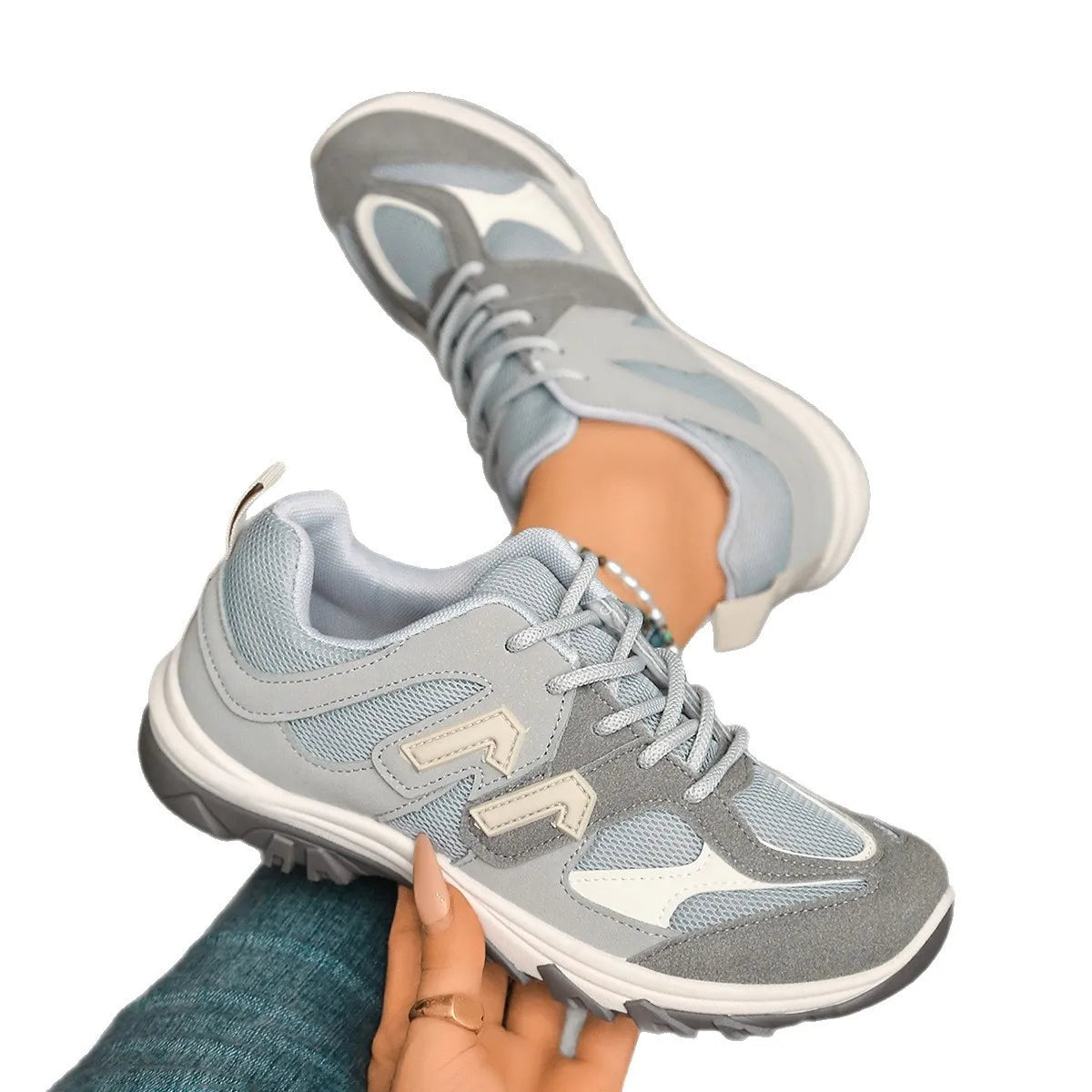 Contrast Lace Up Athletic
