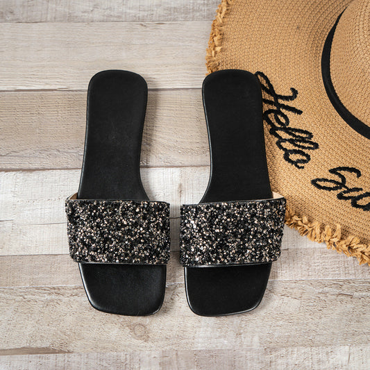 Women's Open Toe Sandals Rhinestone