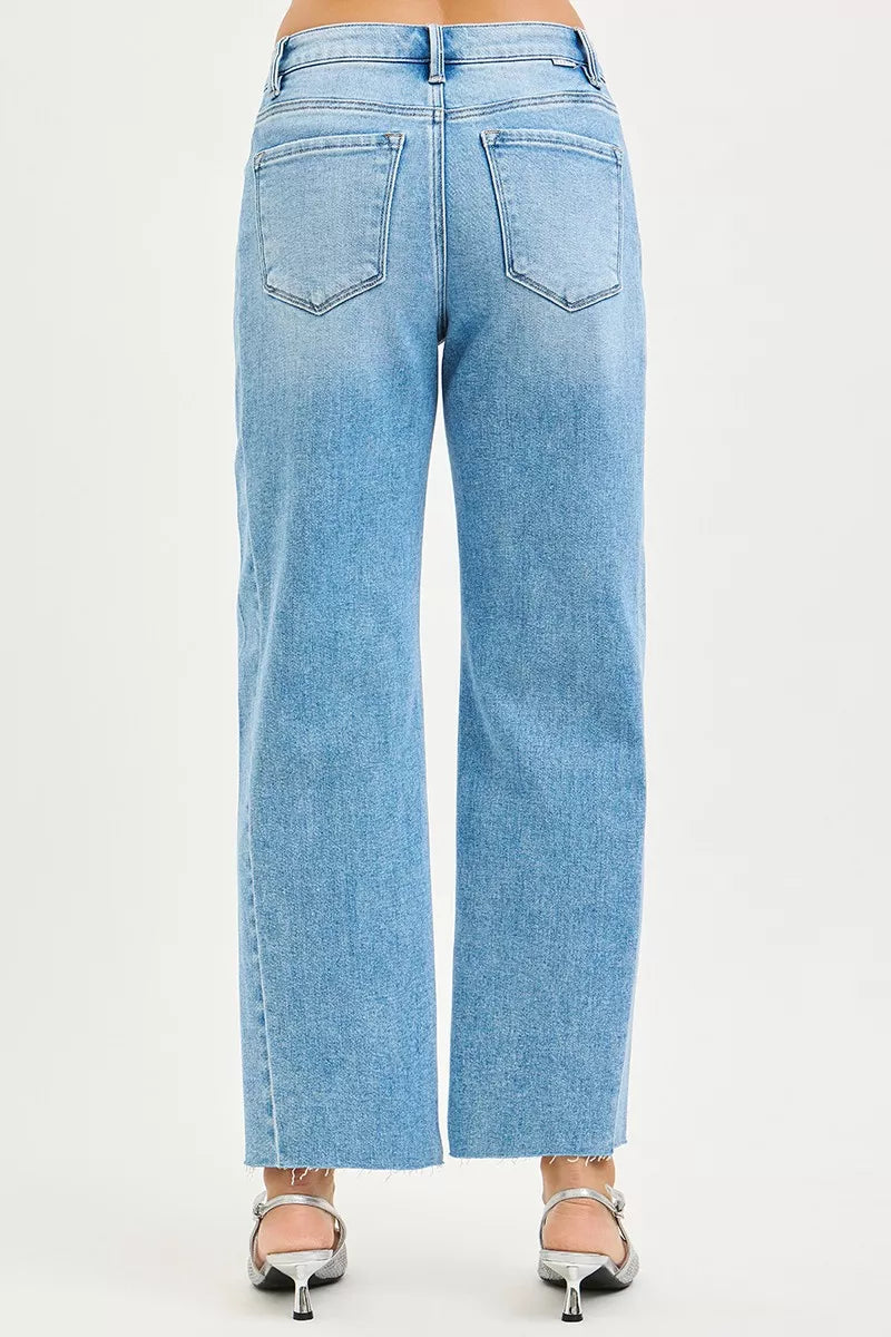 Full Size Slouchy Cropped Barrel Jeans – Curved Side Seam, Inclusive Sizing
