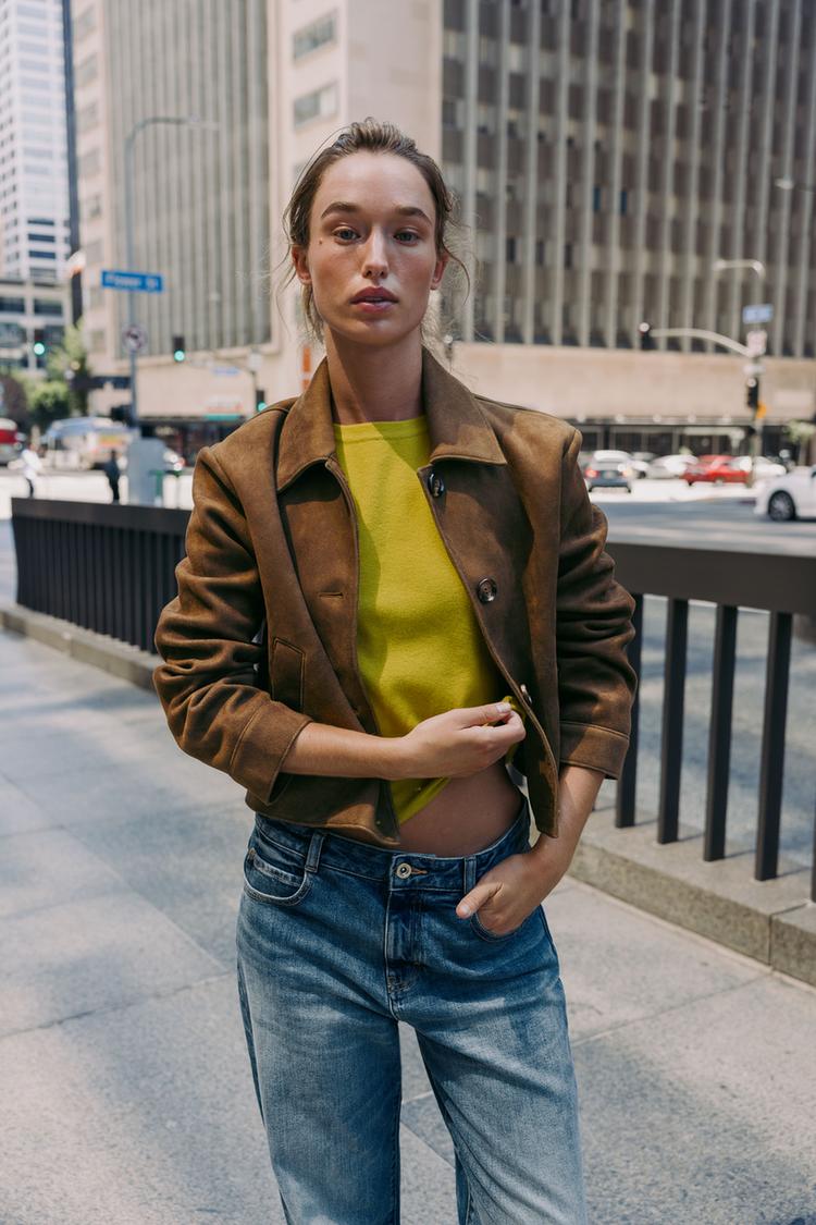 Ivy | Cropped Suede Jacket