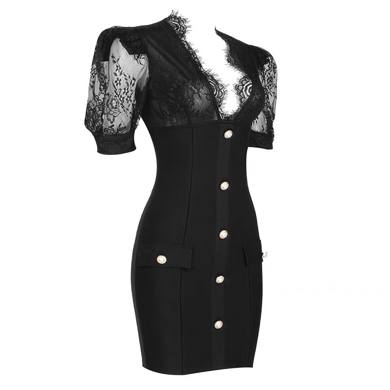 Marjorie lace mini dress Size M
