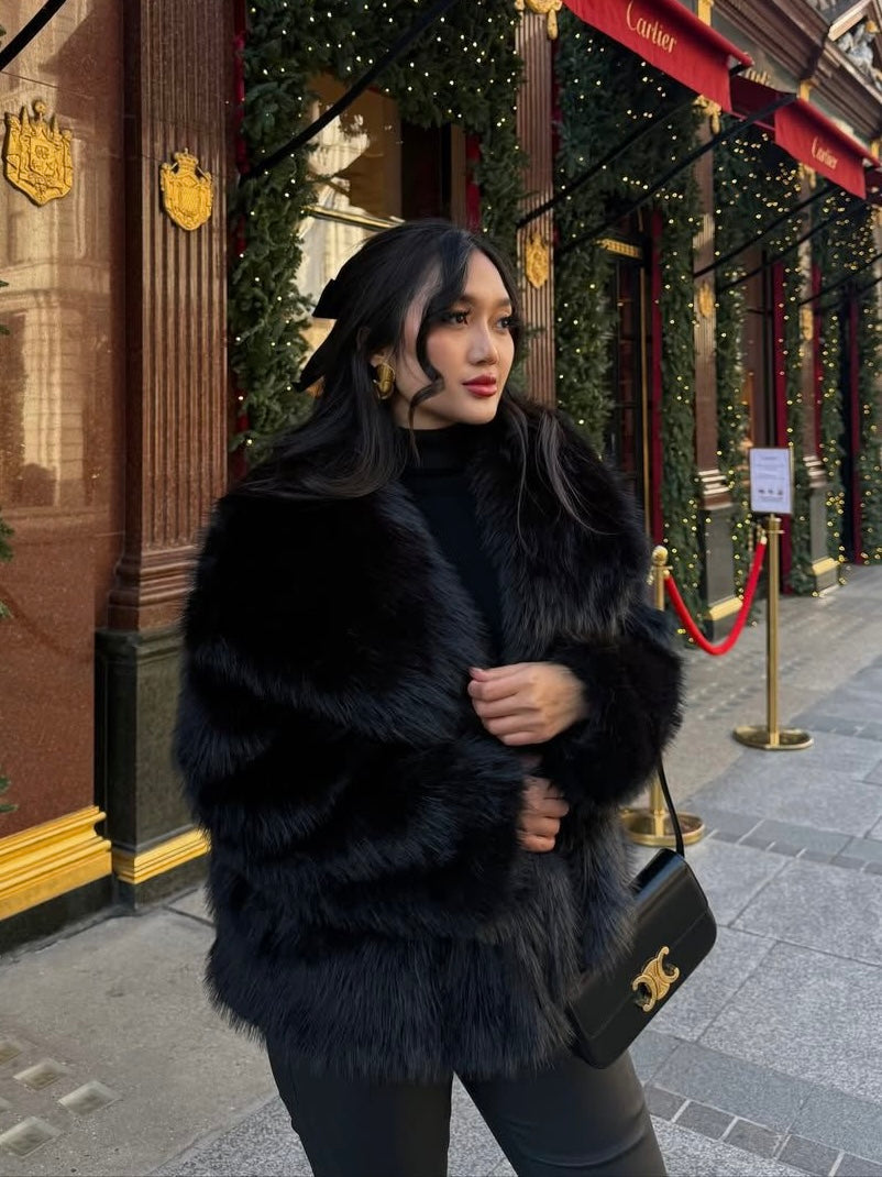 Adele | Faux Fur Oversized Coat
