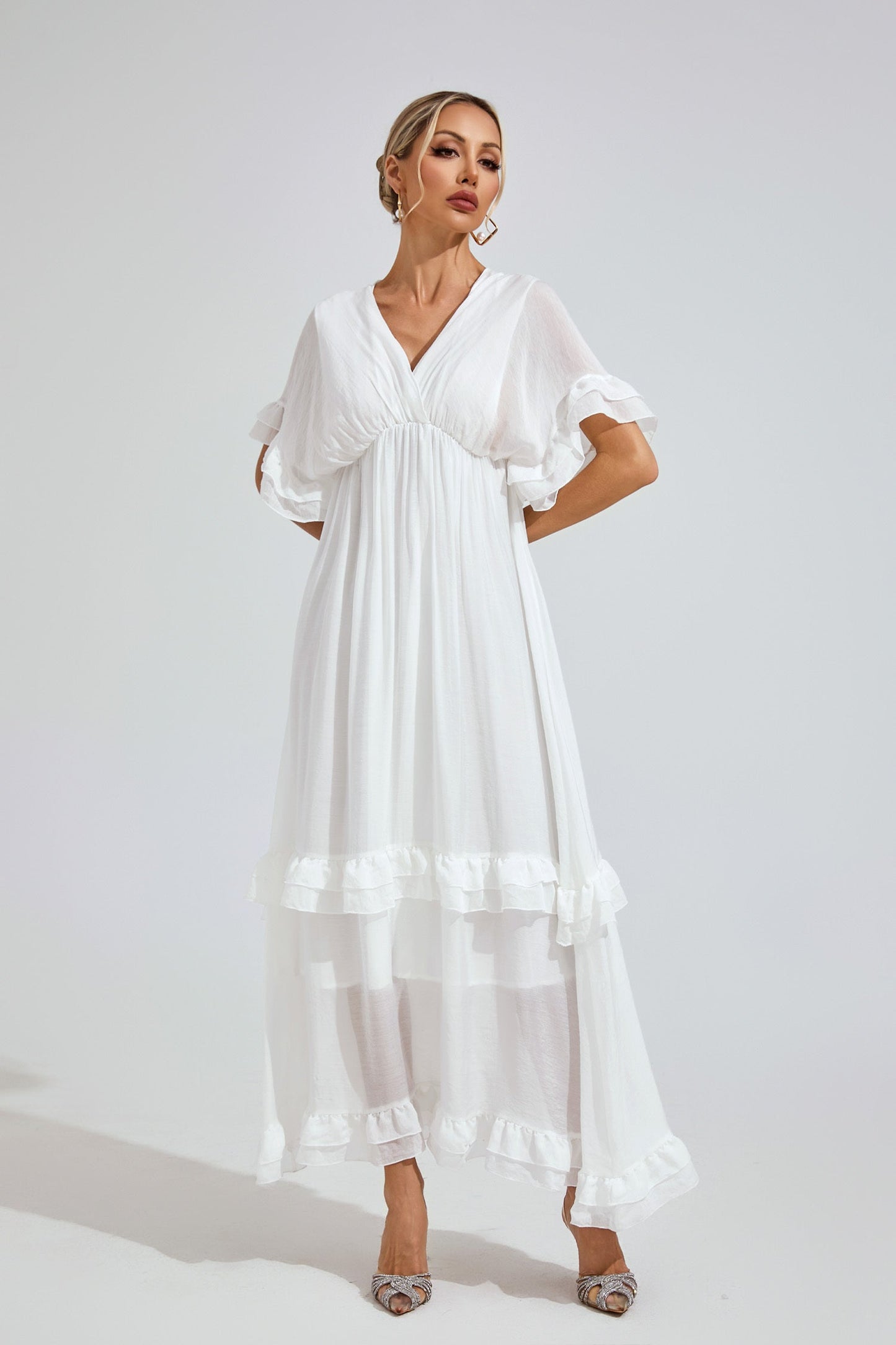 Elysia Mandarin Floral Dress