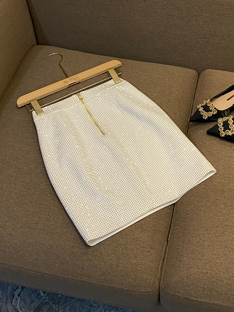 Fiona rhinestone skirt/top set