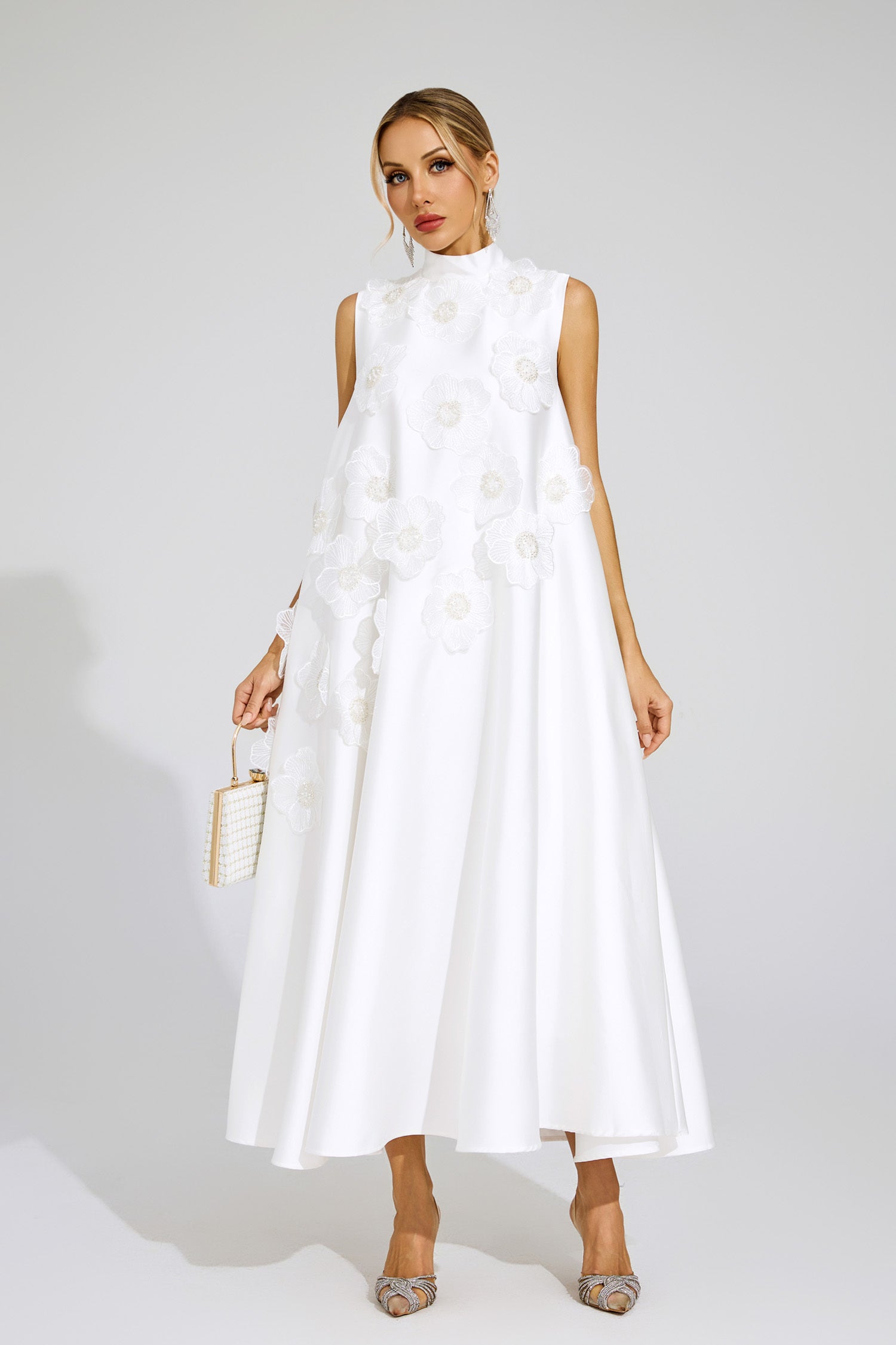 Fleur A-Line Embellished Dress