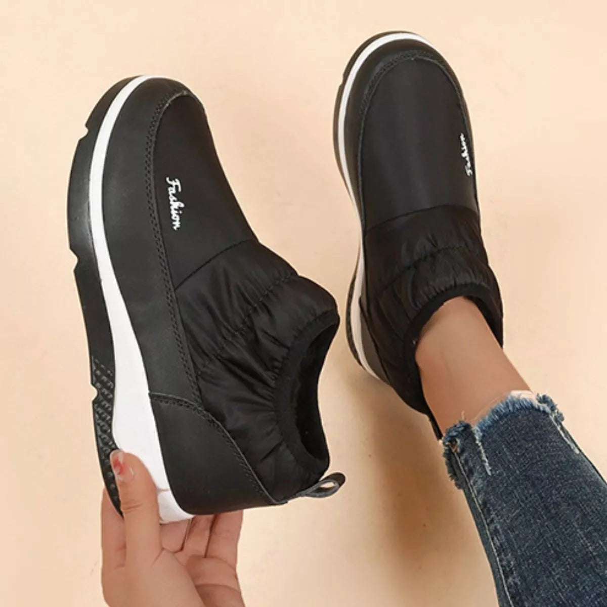 Warm Round Toe Boots