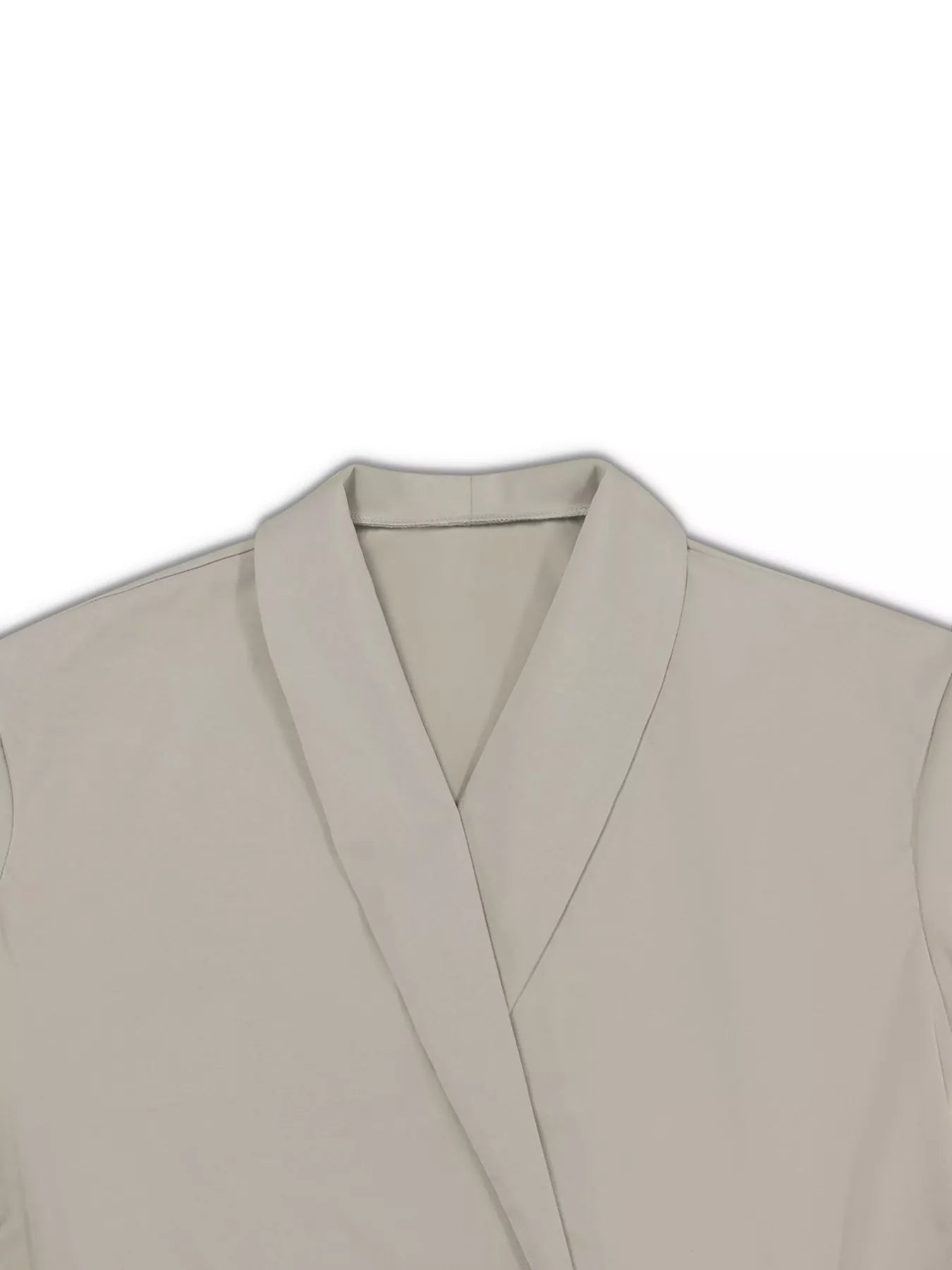 Plus Size Belt Long Sleeve Blazer and Pants Set