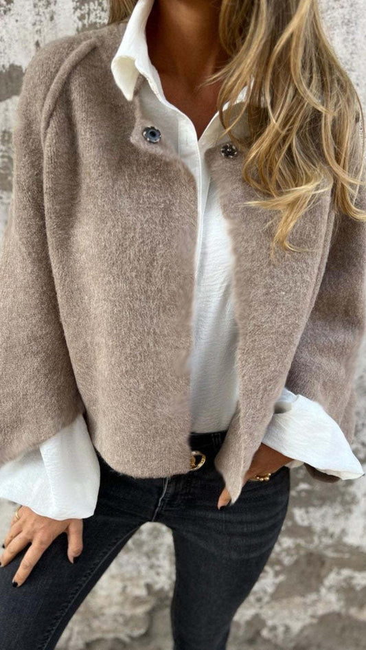 🍂Seasonal promotion super low price🍂Women's fashion monochrome short coat