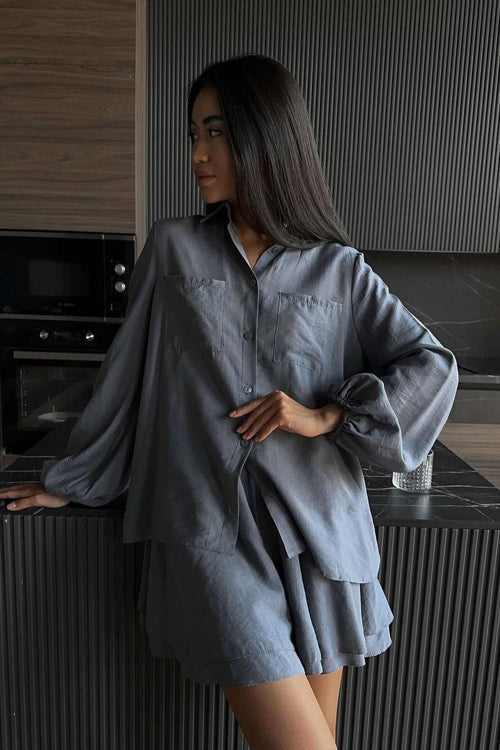 In Your Happy Place Tied Up Suit - 5 Colors Grey