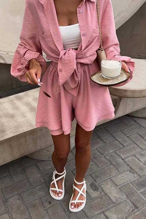 In Your Happy Place Tied Up Suit - 5 Colors Pink