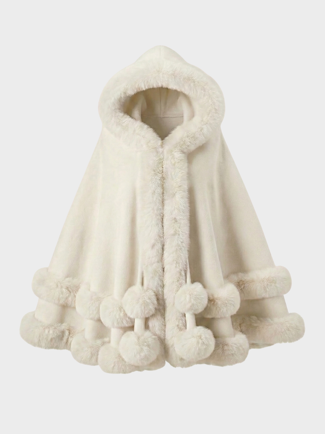 Norway | Faux Fur Trim Winter Cape