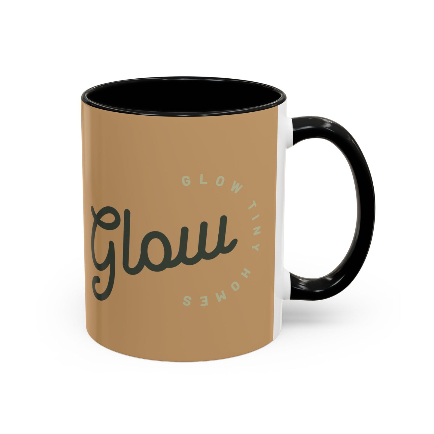 Glow Accent Coffee Mug — 'Glow Tiny Homes' Script Ceramic Mug (11/15oz)