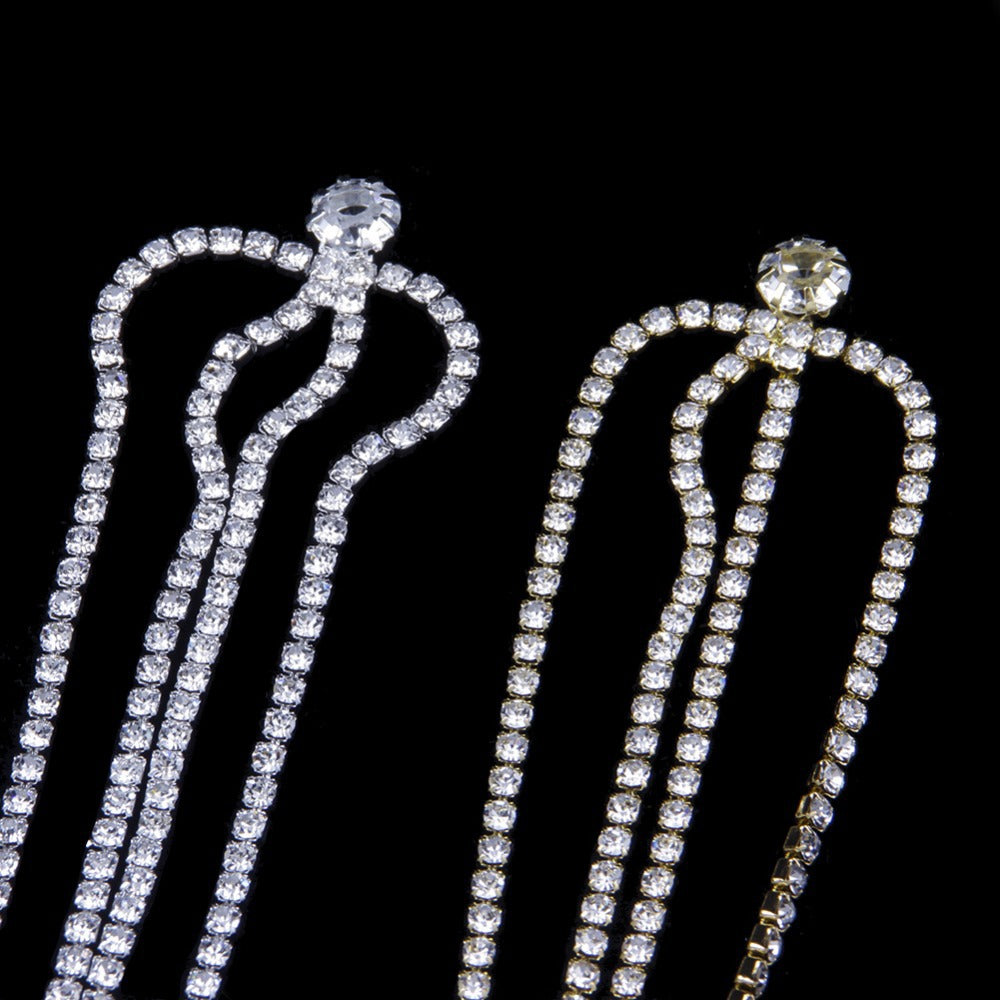 Rhinestone Sexy Bikini Accessories Chest Necklace