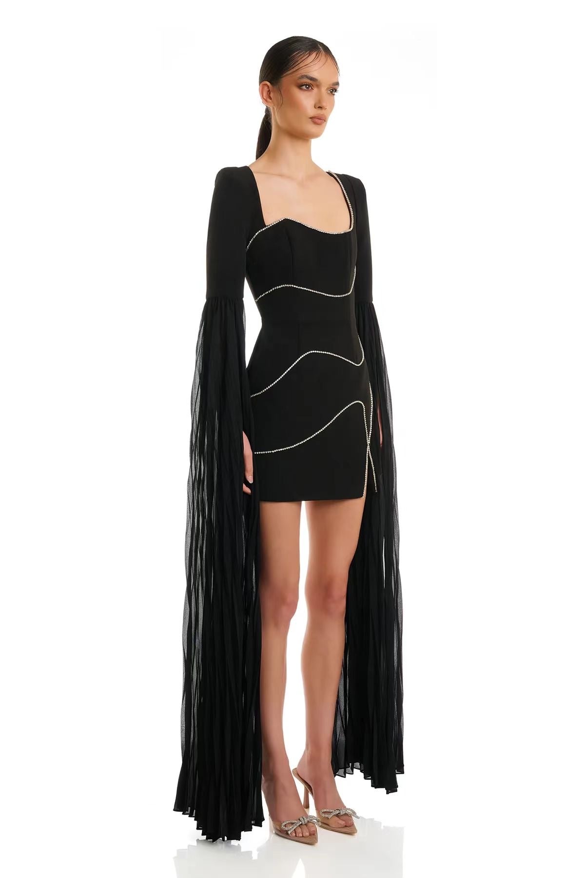 Vesper Drama Sleeve Mini Dress