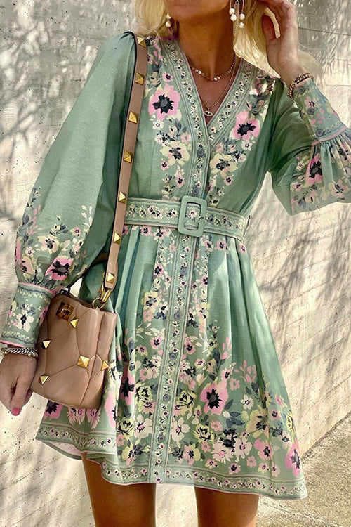 Perfect Sensation Boho Mini Dress - 5 Colors Green