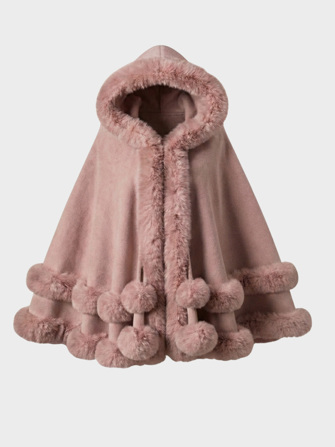 Norway | Faux Fur Trim Winter Cape