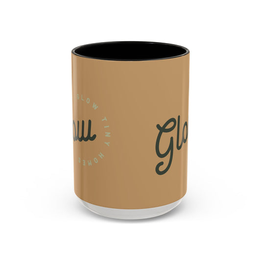Glow Accent Coffee Mug — 'Glow Tiny Homes' Script Ceramic Mug (11/15oz)