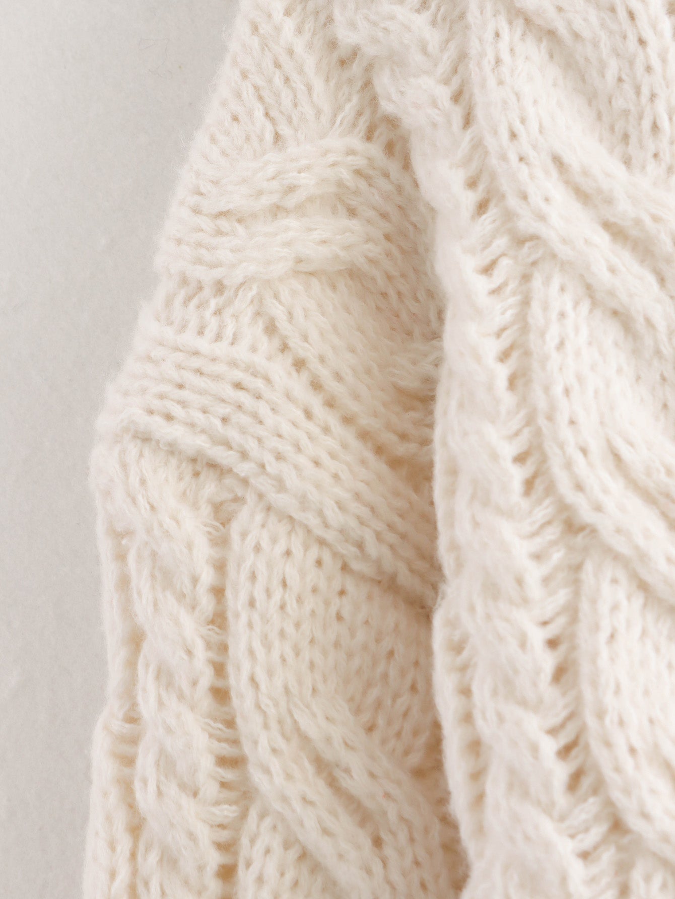 Women Thick Needle Twist Long Knitted Sweater
