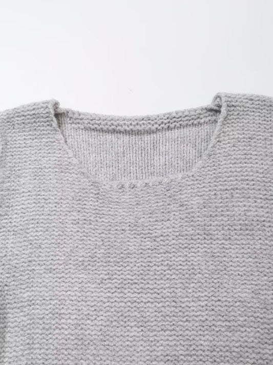 Women Sleeveless Sweater Vest Simple Side Bow Button