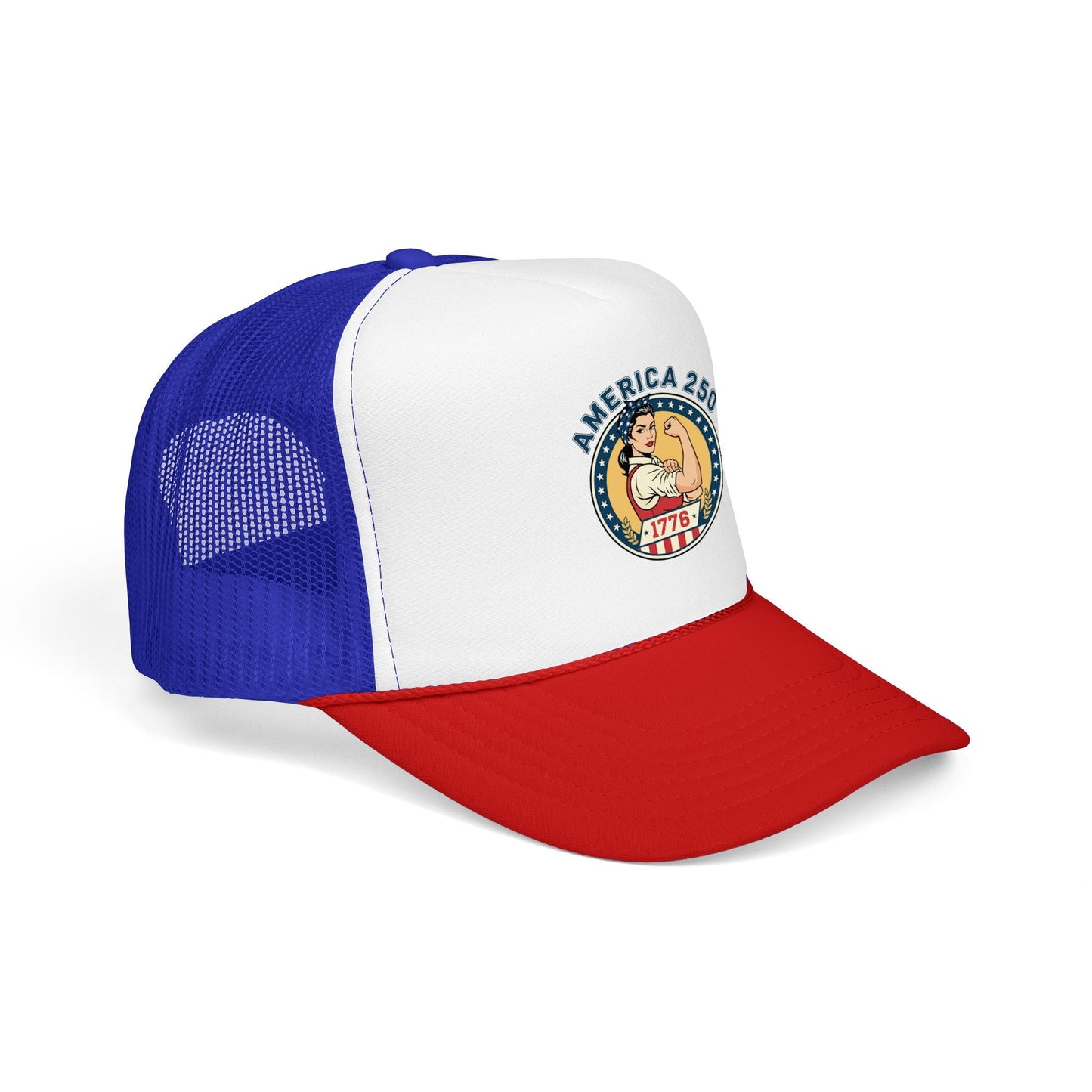 America 250 Trucker Hat — Patriotic 1776 Foam Cap