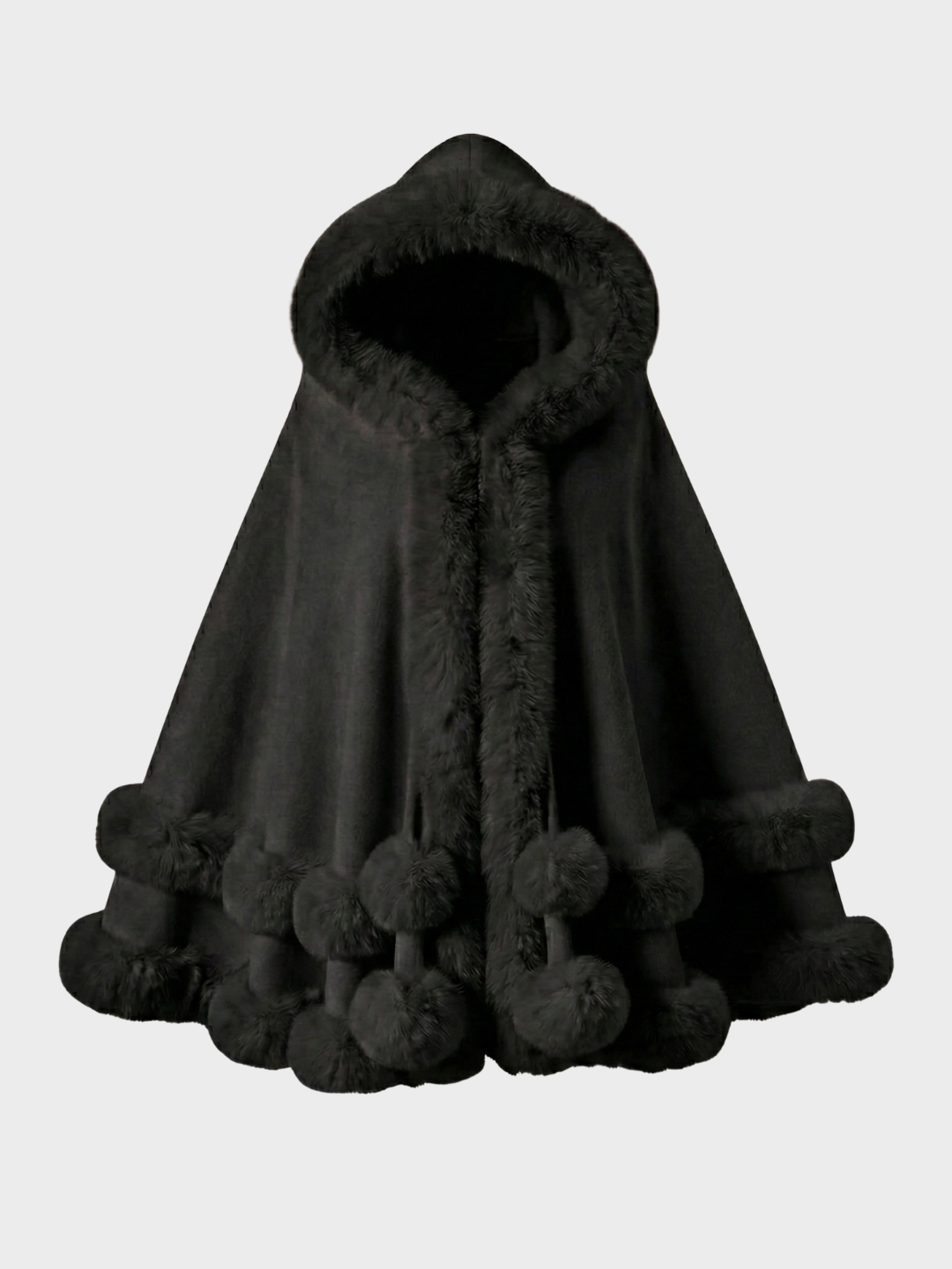 Norway | Faux Fur Trim Winter Cape