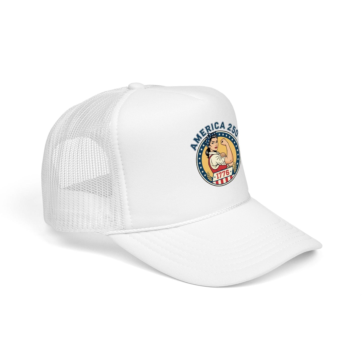 America 250 Trucker Hat — Patriotic 1776 Foam Cap