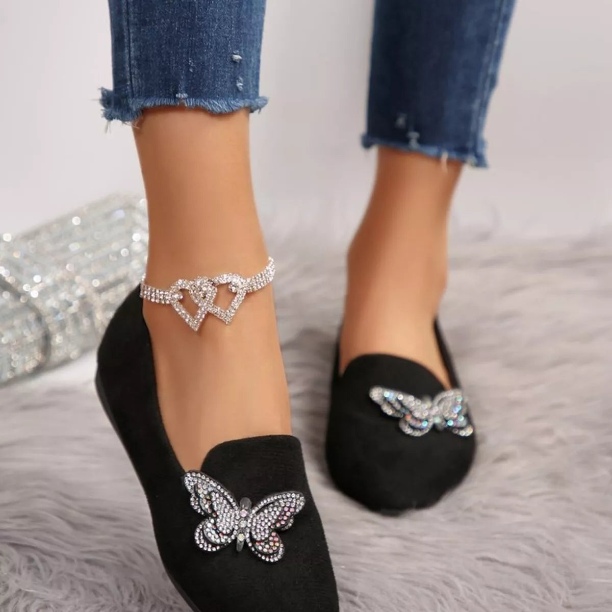 Butterfly Decor Slip-Ons