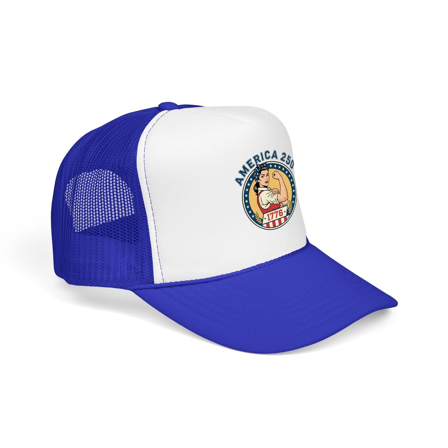 America 250 Trucker Hat — Patriotic 1776 Foam Cap