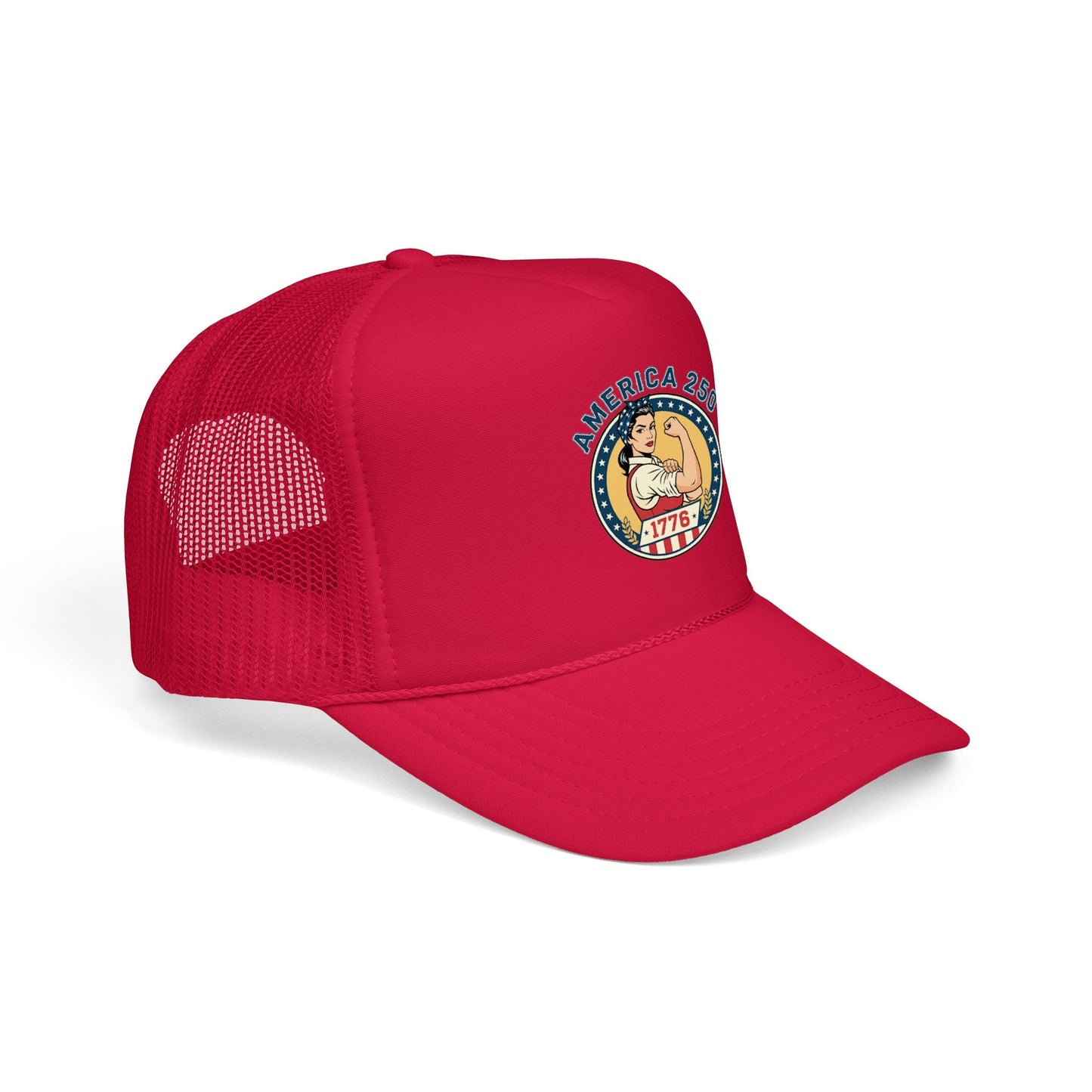 America 250 Trucker Hat — Patriotic 1776 Foam Cap