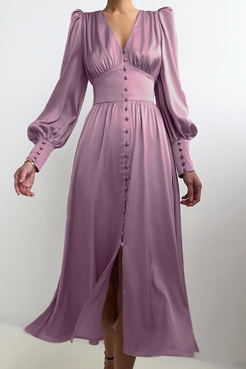 Adorably Flirty Stain Midi Dress - 6 Colors Purple