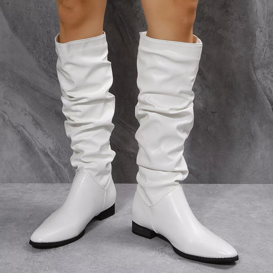 Slouchy Block Heel Boots
