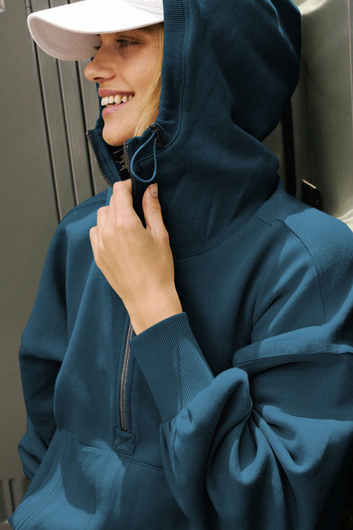 Cuddled Up Days Pocket Hoodie Top - 6 Colors