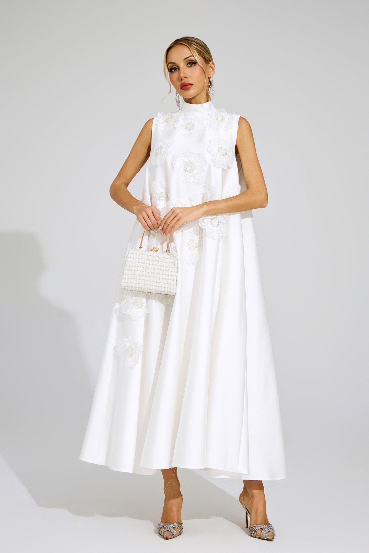 Fleur A-Line Embellished Dress
