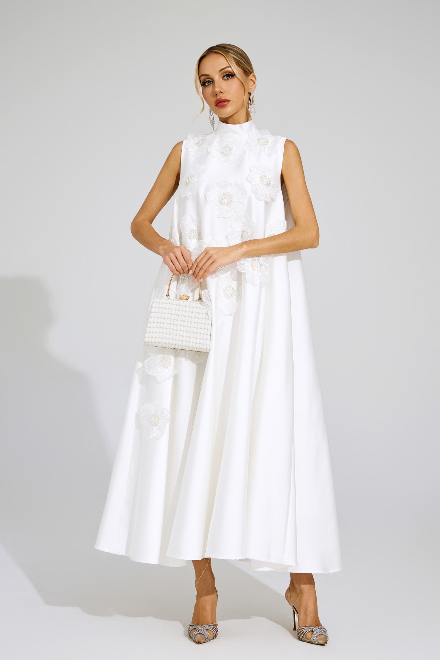 Fleur A-Line Embellished Dress