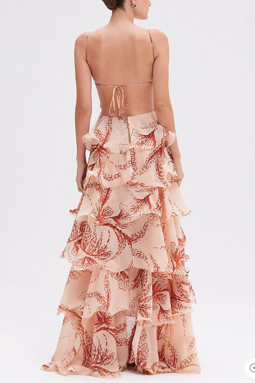 Let There Be Romance Butterfly Print Maxi Dress