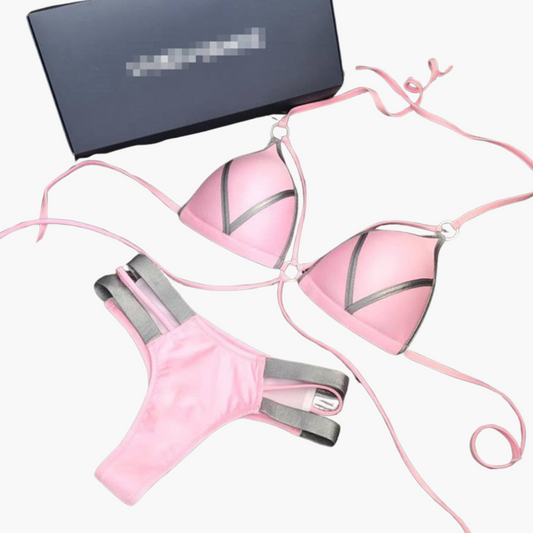 Triangle Bikini Set - Women's Push-Up Two-Piece Swimwear
