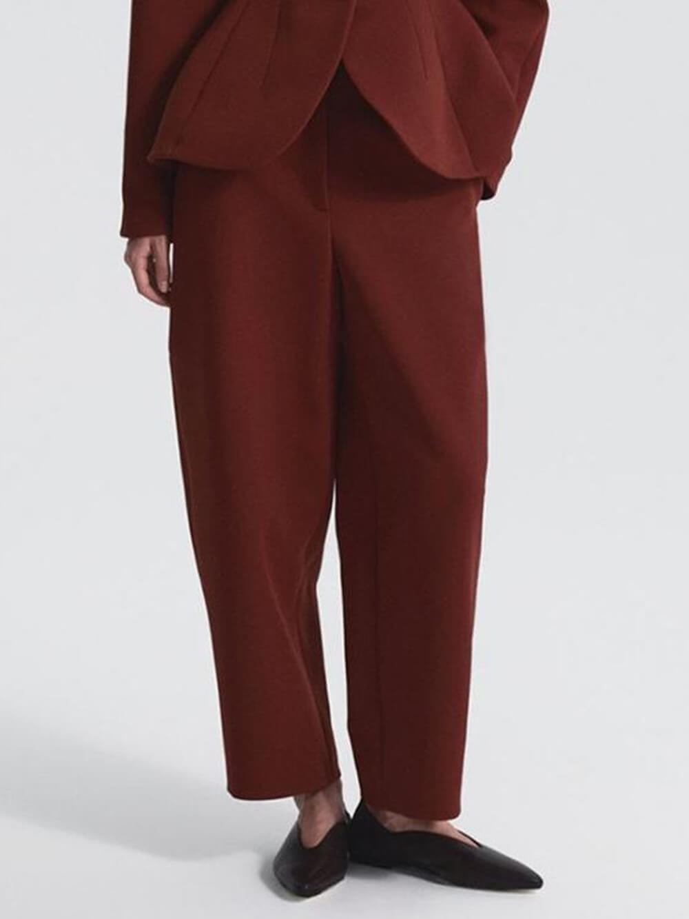 Exquisite Burgundy Slim Pocket Pants Burgundy