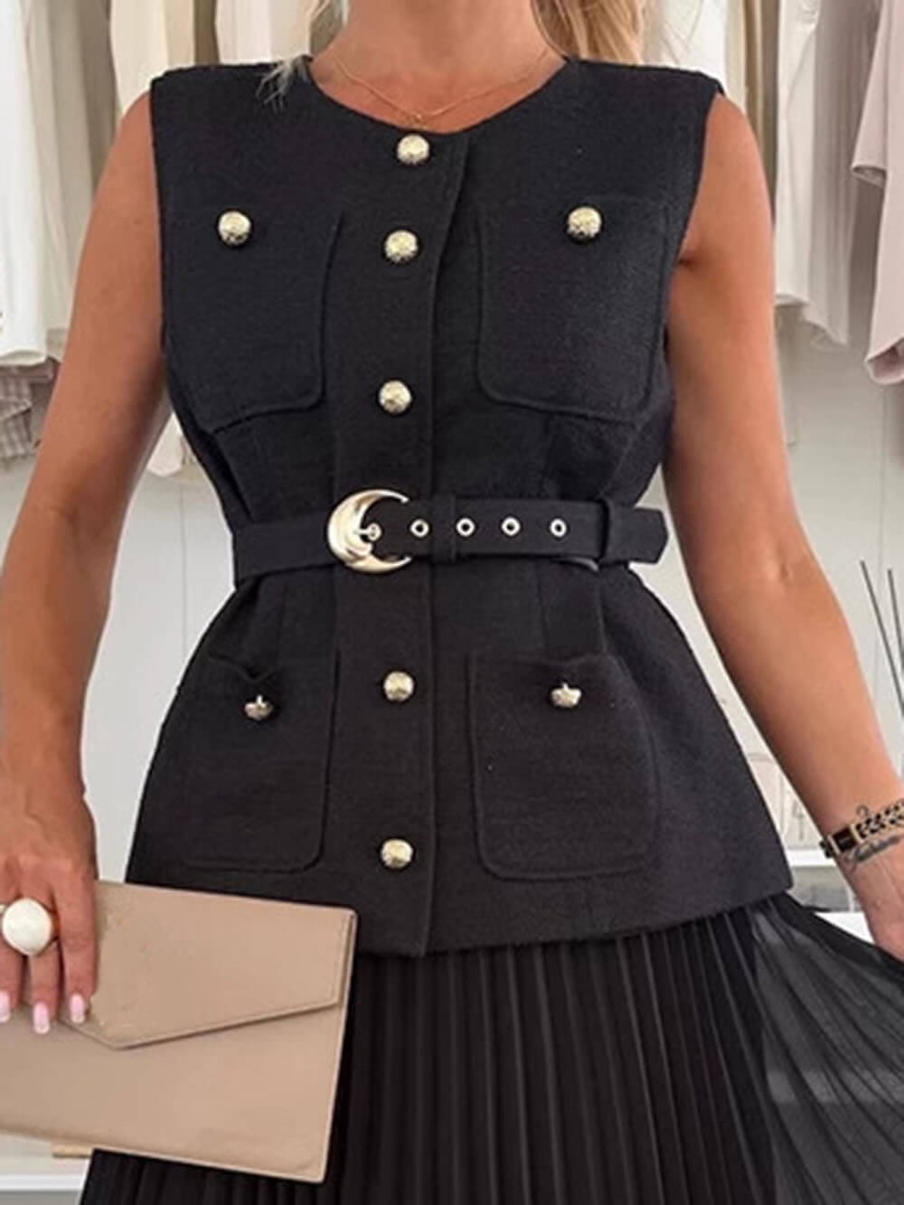 Exquisite And Beautiful Mesh Pleated Maxi Skirt