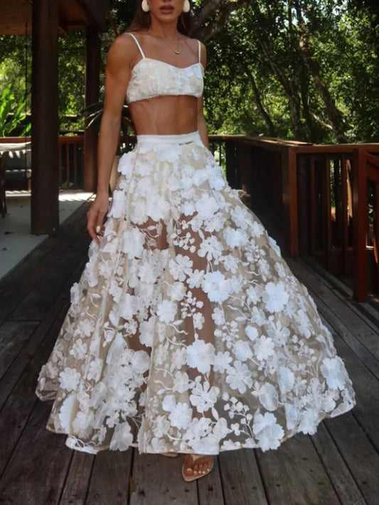 Exquisite Floral Embroidered Bralette Top