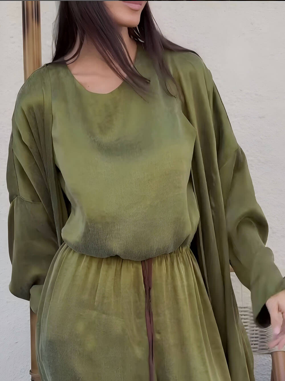 Casual Sleeveless Tank Top Green