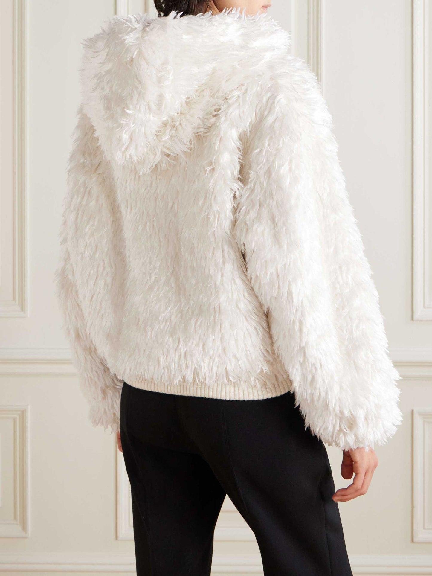 Exquisite Hooded Plush Jacket