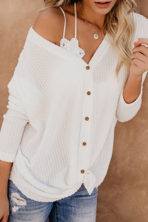 Cozy Days Soft Causal Knitwear - 4 Colors White