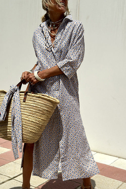 Sweet At Heart Striped Print Midi Dress - 5 Colors