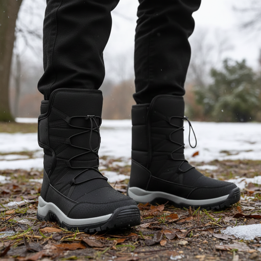 Women's Waterproof Plush-Lined Winter Boots — 4 Colours including Purple