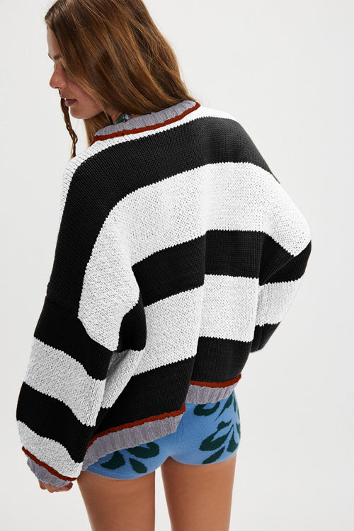 Moments of Cozy Striped Pullover Sweater - 3 Colors