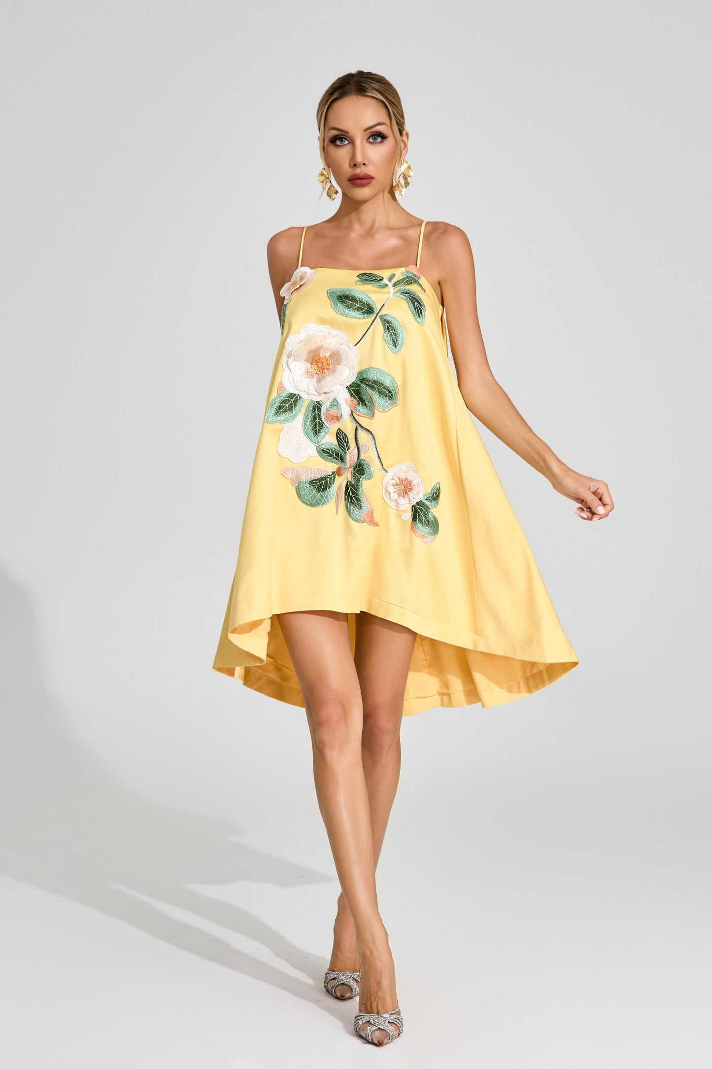Soleil Blossom A-Line Mini Dress