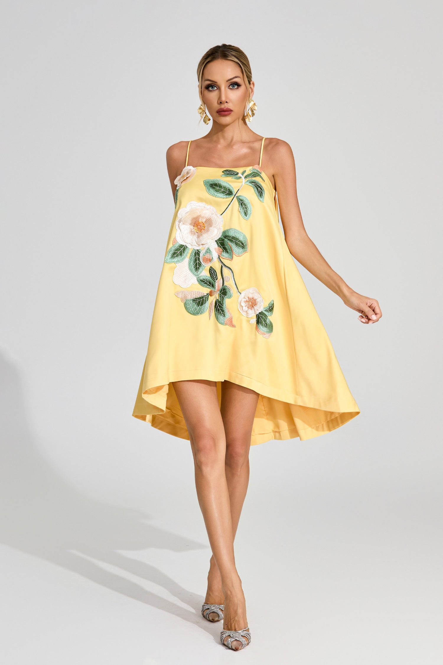 Soleil Blossom A-Line Mini Dress